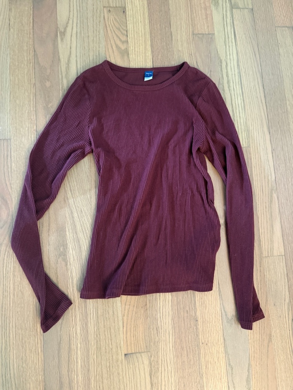 Old Navy Burgundy Long Sleeved Plush Tee